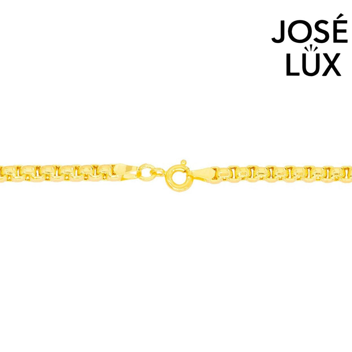 Handmade Men's 14K Yellow Gold Box Chain