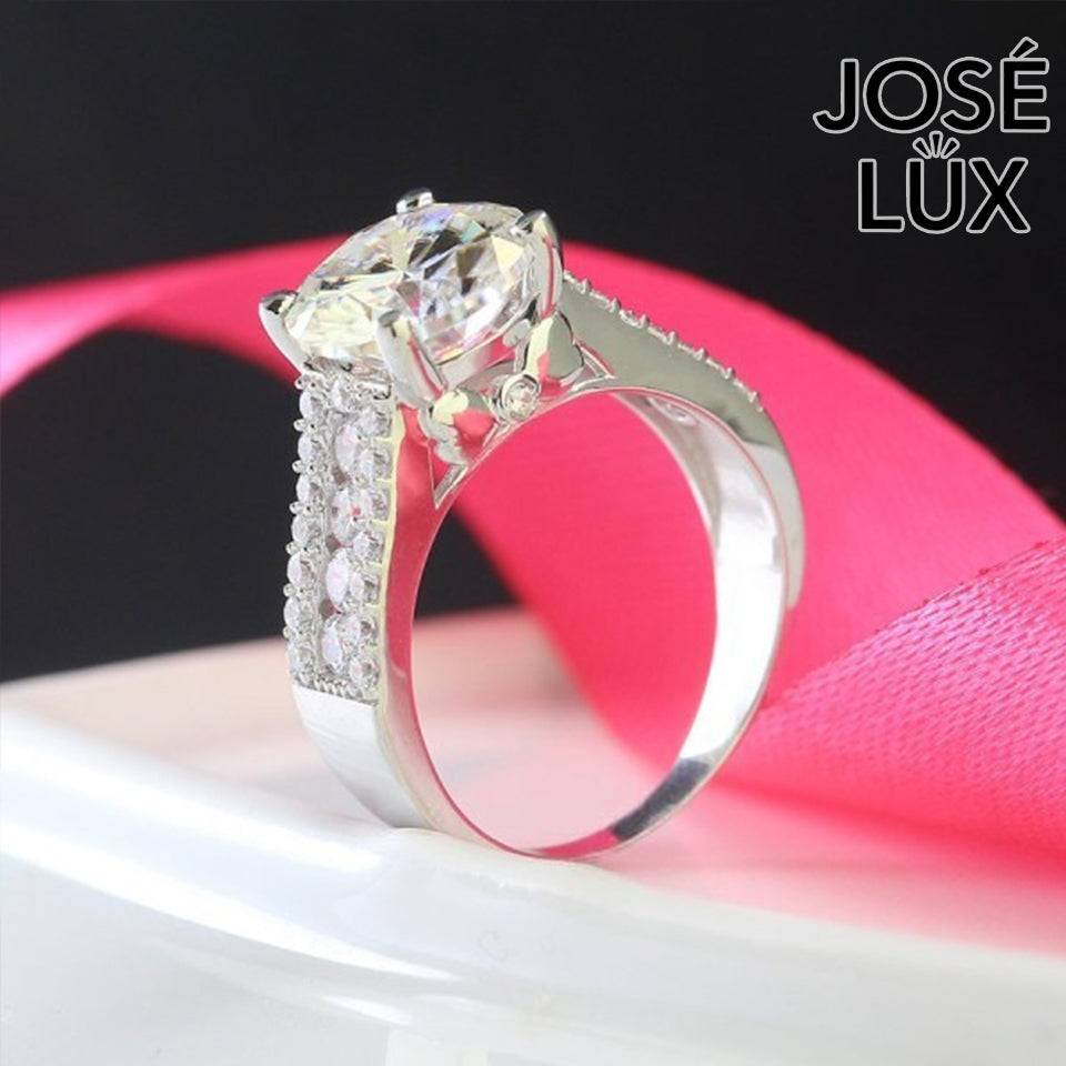 Handmade Wide Band Pavé Moissanite Ring — 925 Sterling Silver, Rhodium Plated White Gold Finish, GRA Moissanite