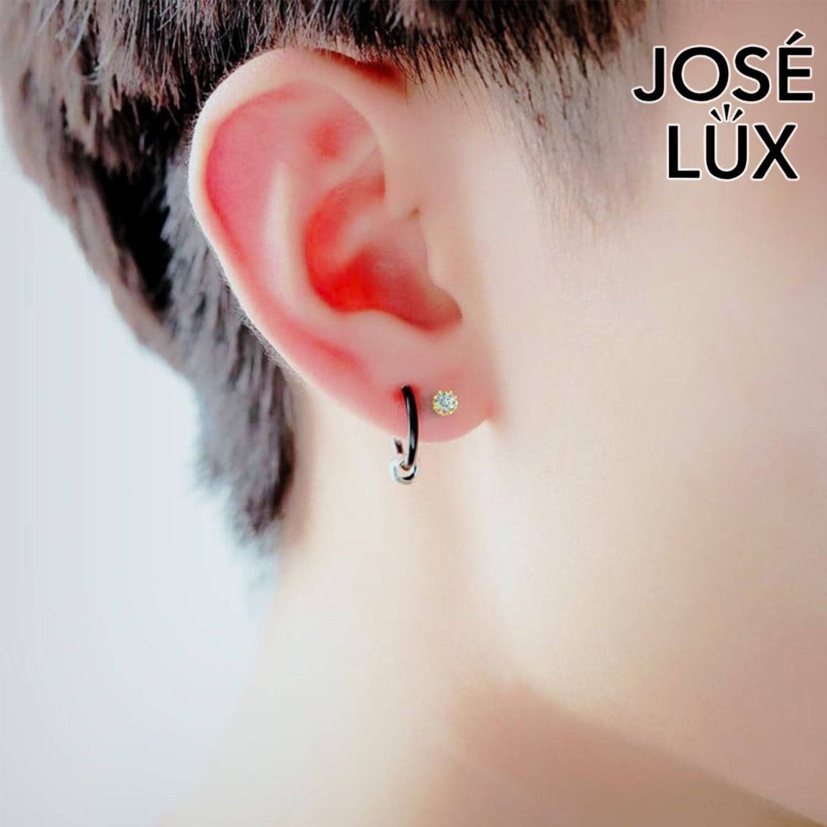 Handmade Men’s Moissanite Stud Earrings – 10K & 14K Gold (Single or Pair)