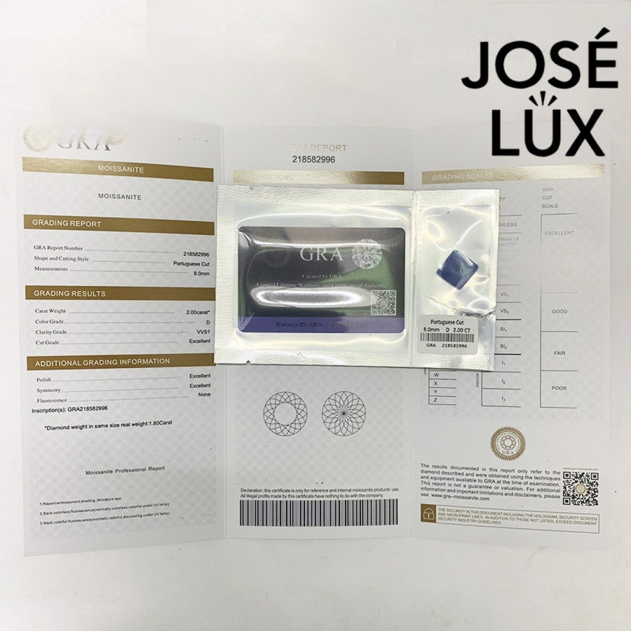 Round Moissanite Crown Solitaire Pendant Necklace in Sterling Silver