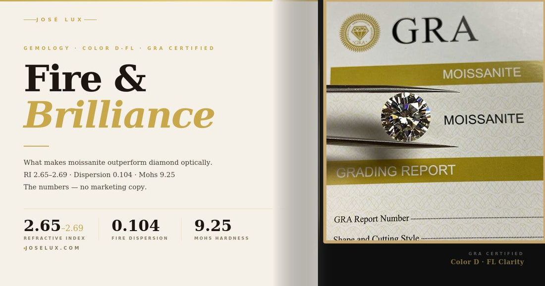 Moissanite Fire and Brilliance in 2026: What the Numbers Actually Mean