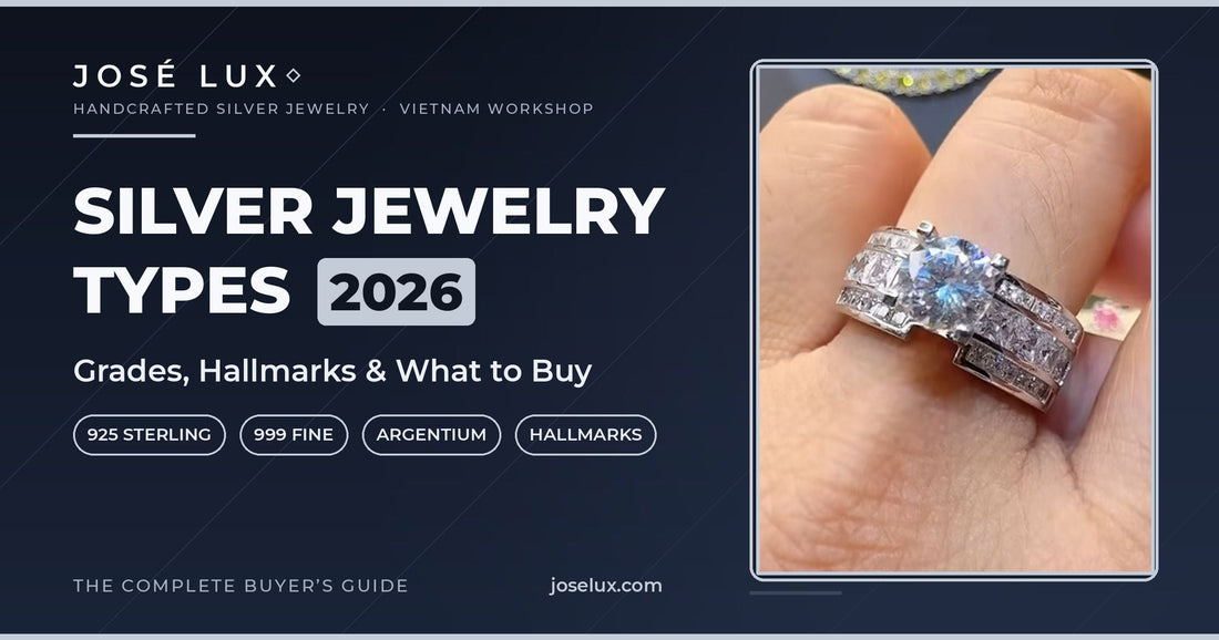 Silver Jewelry Types 2026: Grades, Hallmarks & What to Buy