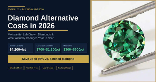 Cost of Diamond Alternatives: Real 2026 Prices for Moissanite, Lab Diamonds, and More