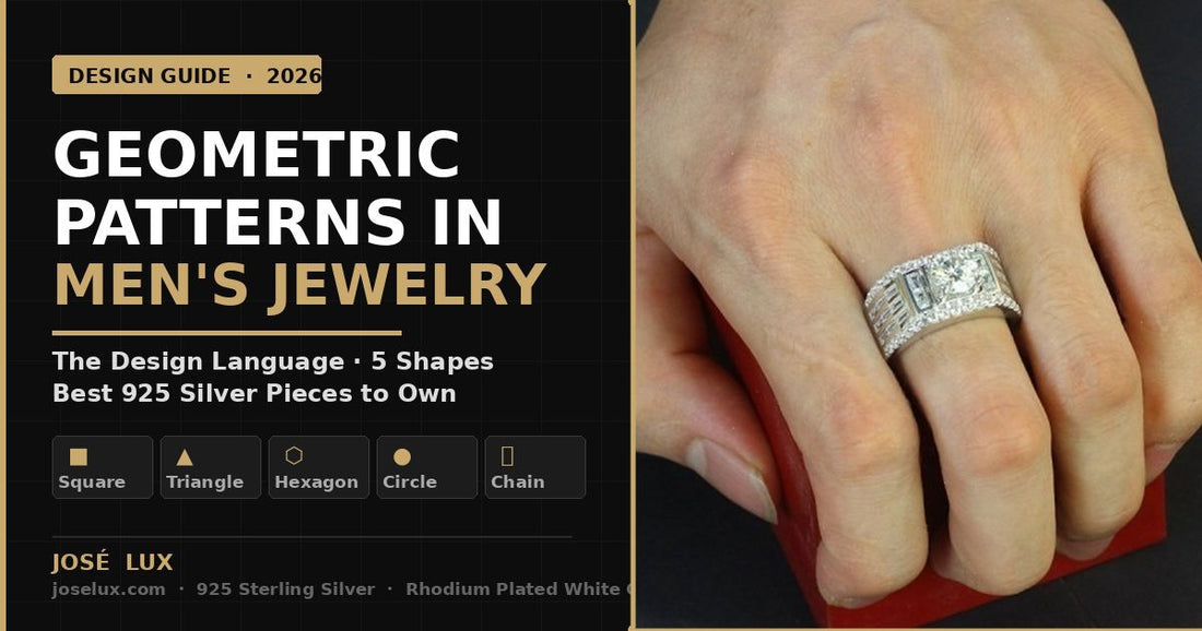 Geometric Patterns in Men's Jewelry: The Design Language, the Five Shapes, and the Best 925 Silver Pieces to Own in 2026