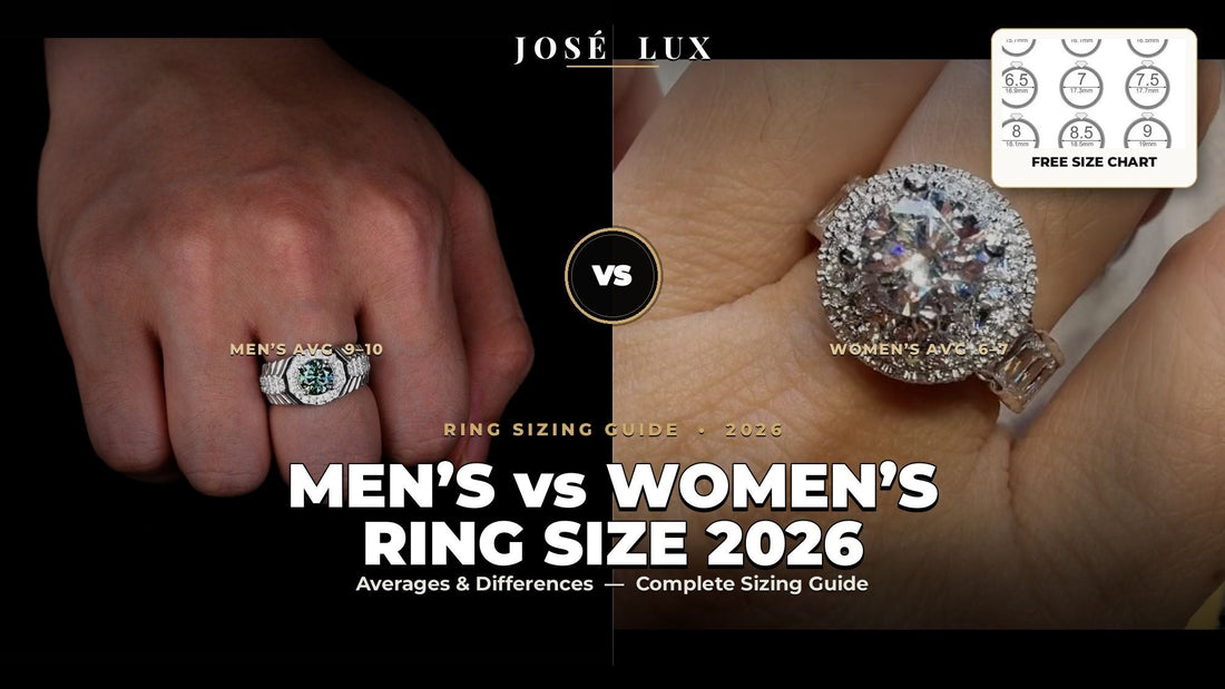 Men's vs Women's Ring Size 2026: Averages & Differences