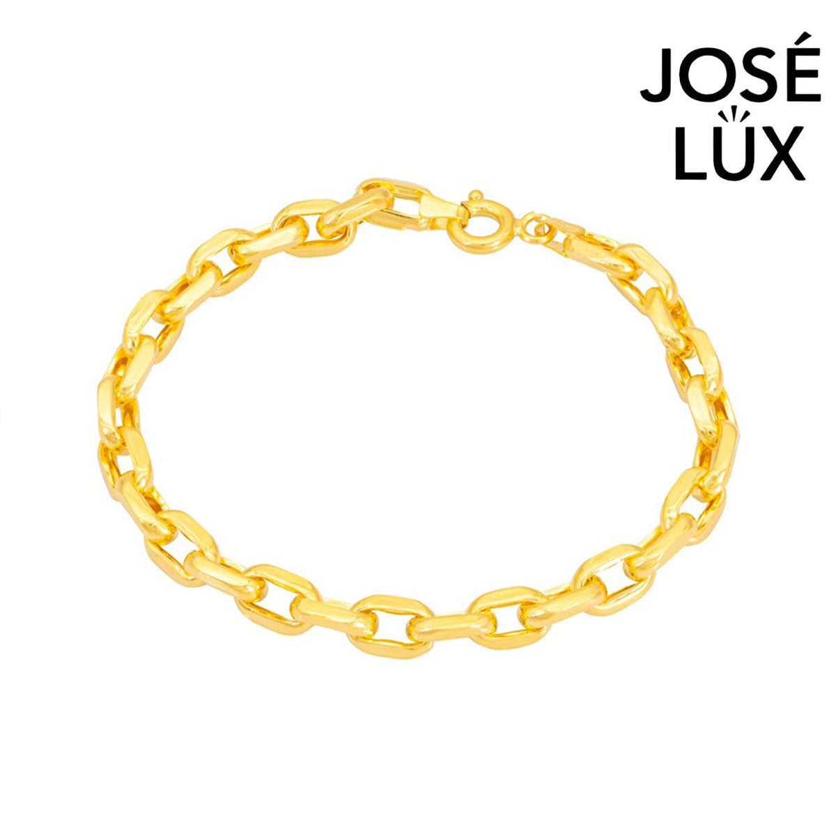 Handmade Men's 14K Gold Paperclip Bracelet