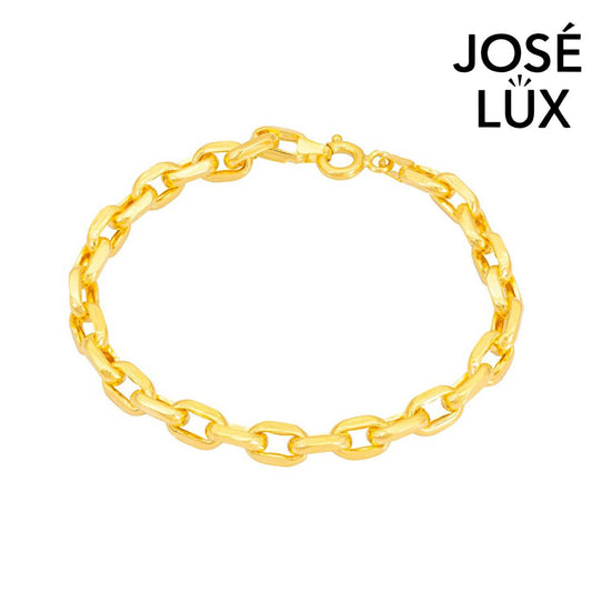 Handmade Men's 14K Gold Paperclip Bracelet