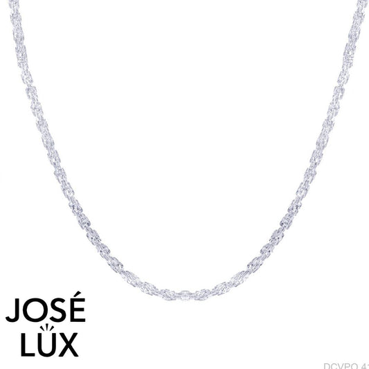 Handmade Men's 10K White Gold Singapore Chain