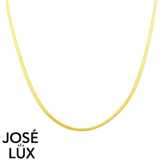 Handmade Men's 14K Yellow Gold Herringbone Chain