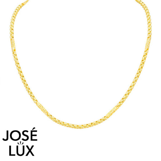 Handmade Men's 10K Yellow Gold Box Chain