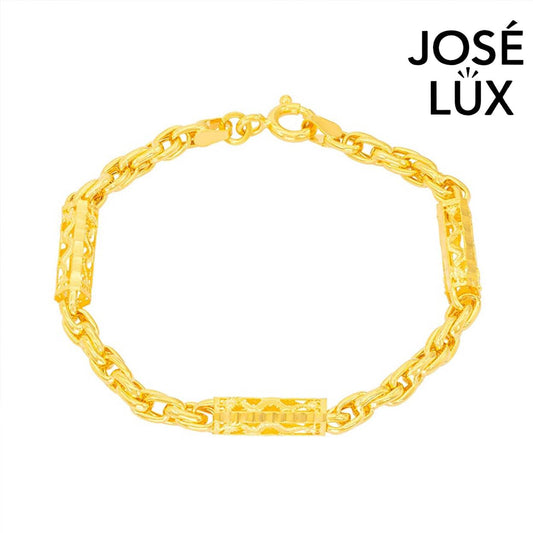 Handmade Men's 14K Gold Dragon Bracelet