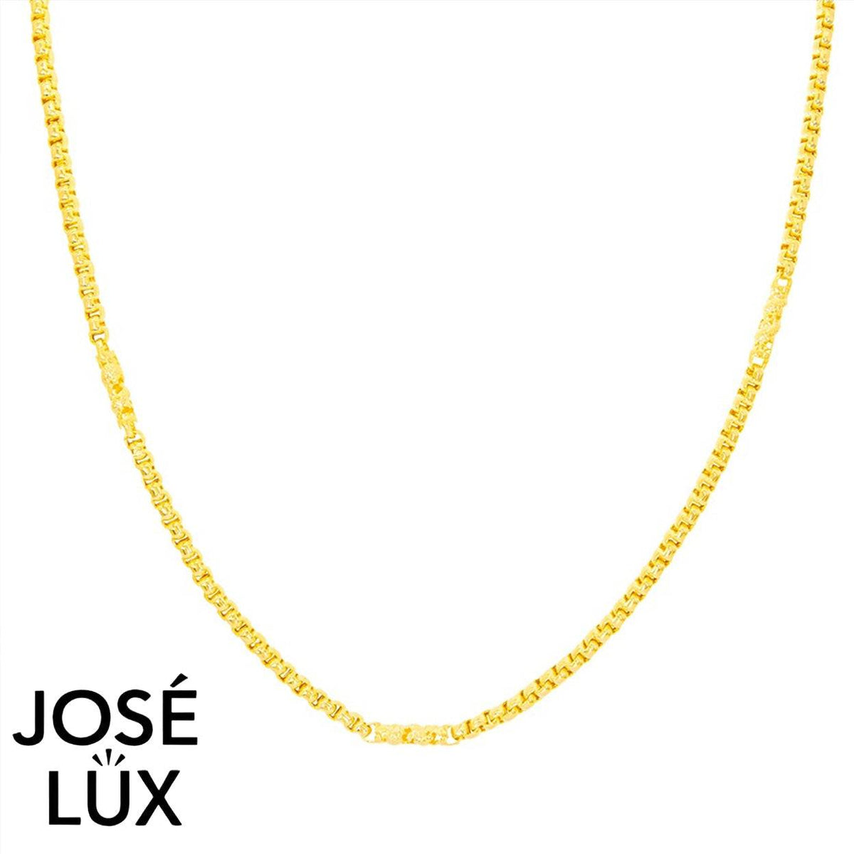Handmade Men's 14K Yellow Gold Box Chain