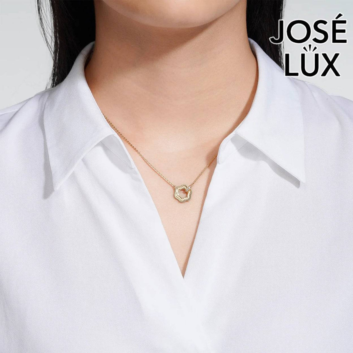 Handmade Women’s 14K Gold Open Flower Necklace — Swiss CZ Accent, 18 Inches