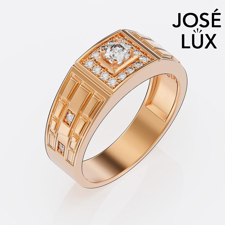 Handmade Moissanite Square Halo Ring — 10K & 14K Gold, GRA Certified Moissanite