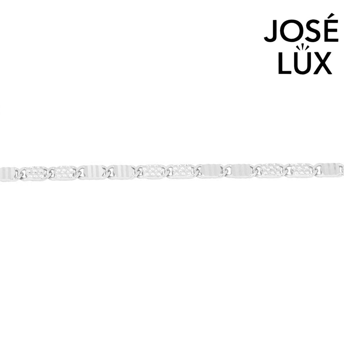 Handmade Men's 10K White Gold Valentino Chain