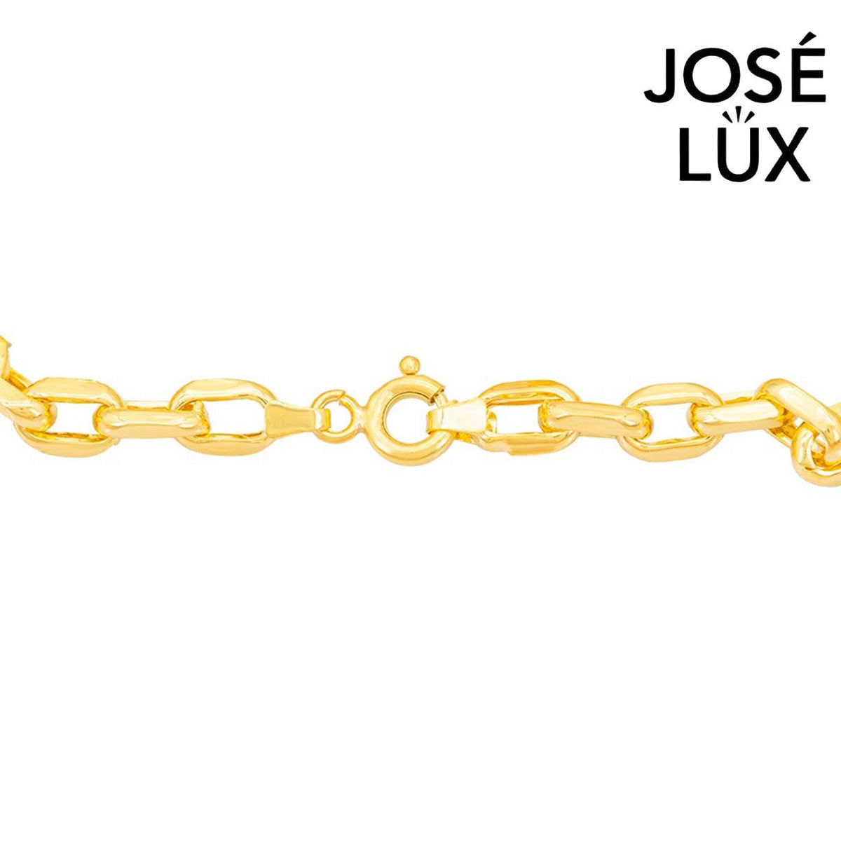 Handmade Men's 14K Gold Cable Link Bracelet