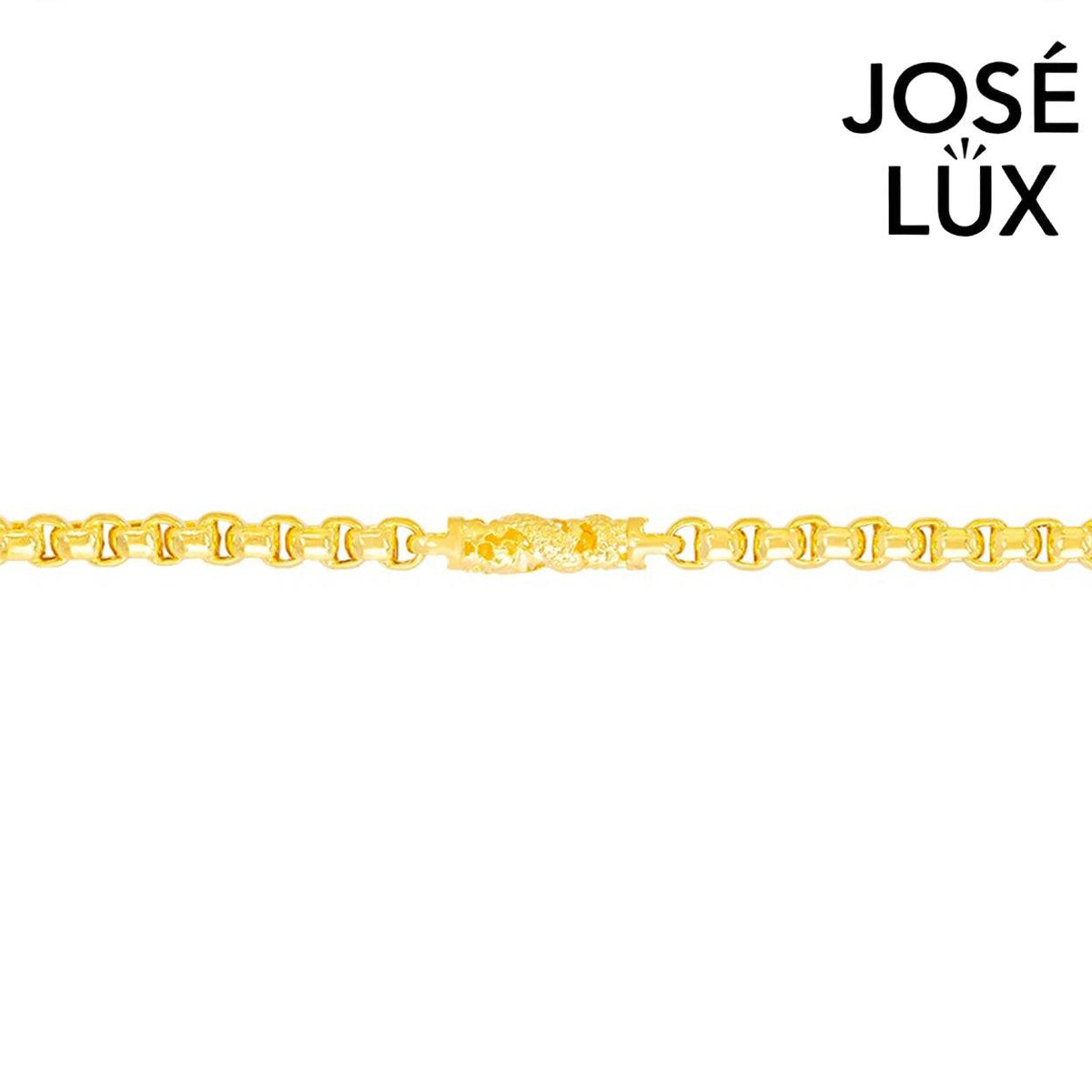 Handmade Men's 14K Yellow Gold Box Chain