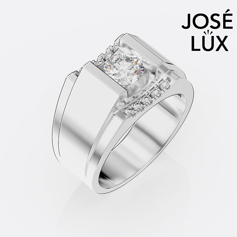 Handmade Moissanite Split Shank Ring — 10K & 14K Gold, GRA Certified Moissanite