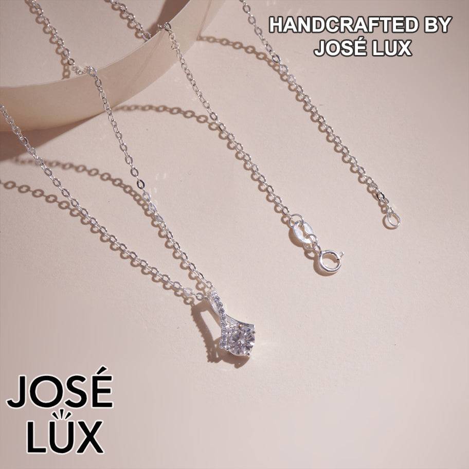 Handmade Alluring Beauty Moissanite Pendant Necklace — 925 Sterling Silver, Rhodium Plated White Gold Finish, GRA Moissanite
