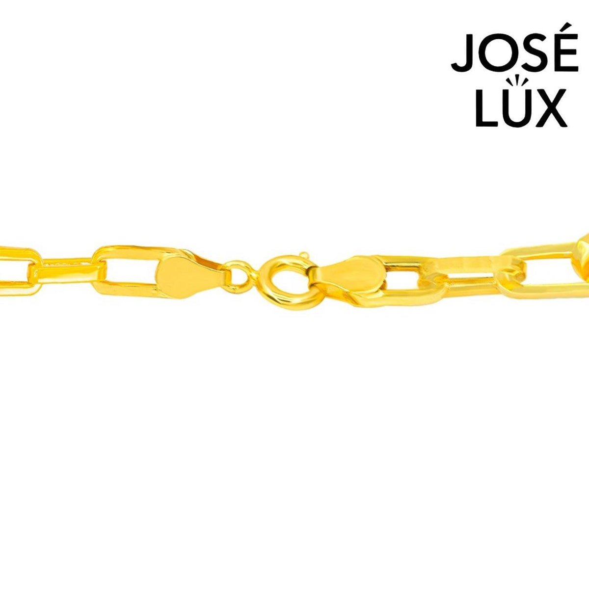 Handmade Men's 14K Gold Paperclip Bracelet