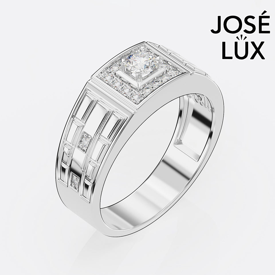 Handmade Moissanite Square Halo Ring — 10K & 14K Gold, GRA Certified Moissanite