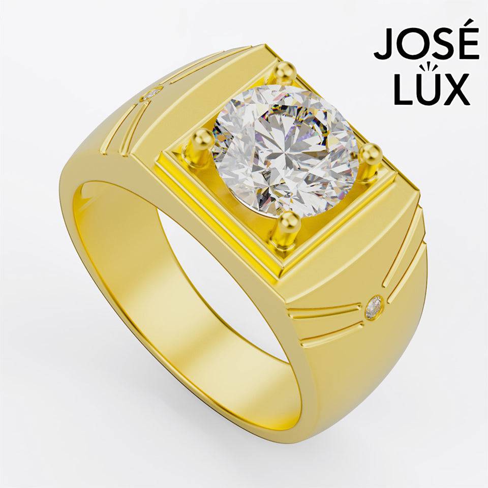 Handmade Moissanite Solitaire Ring — 10K & 14K Gold, GRA Certified Moissanite