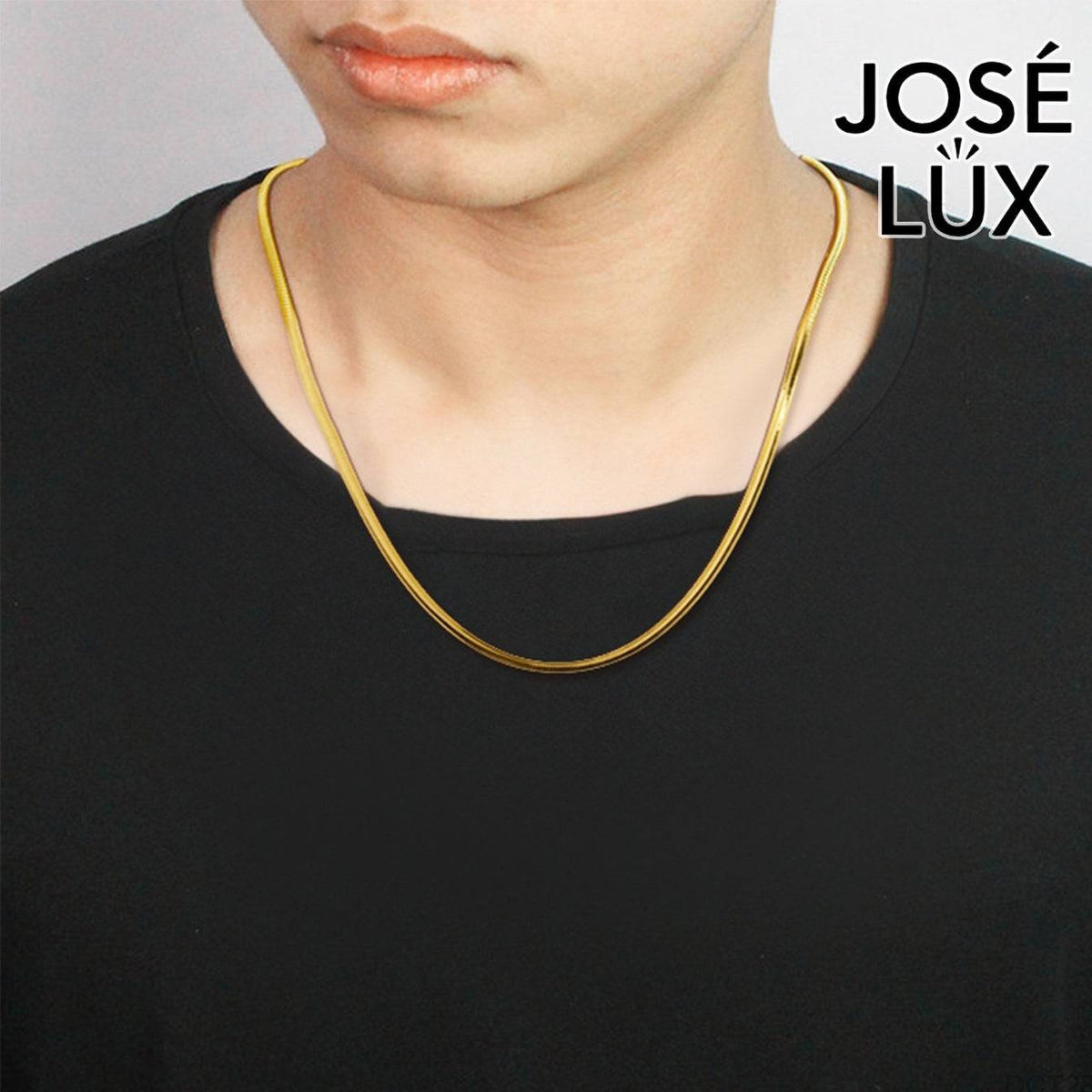 Handmade Men's 14K Yellow Gold Herringbone Chain