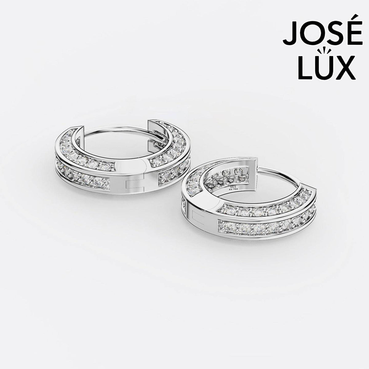 Handmade Men’s Moissanite Huggie Earrings – 10K & 14K Gold (Single or Pair)