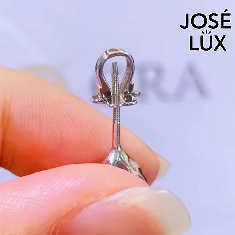 Handmade Solitaire Stud Earrings — 925 Sterling Silver, Rhodium Plated White Gold Finish, GRA Moissanite
