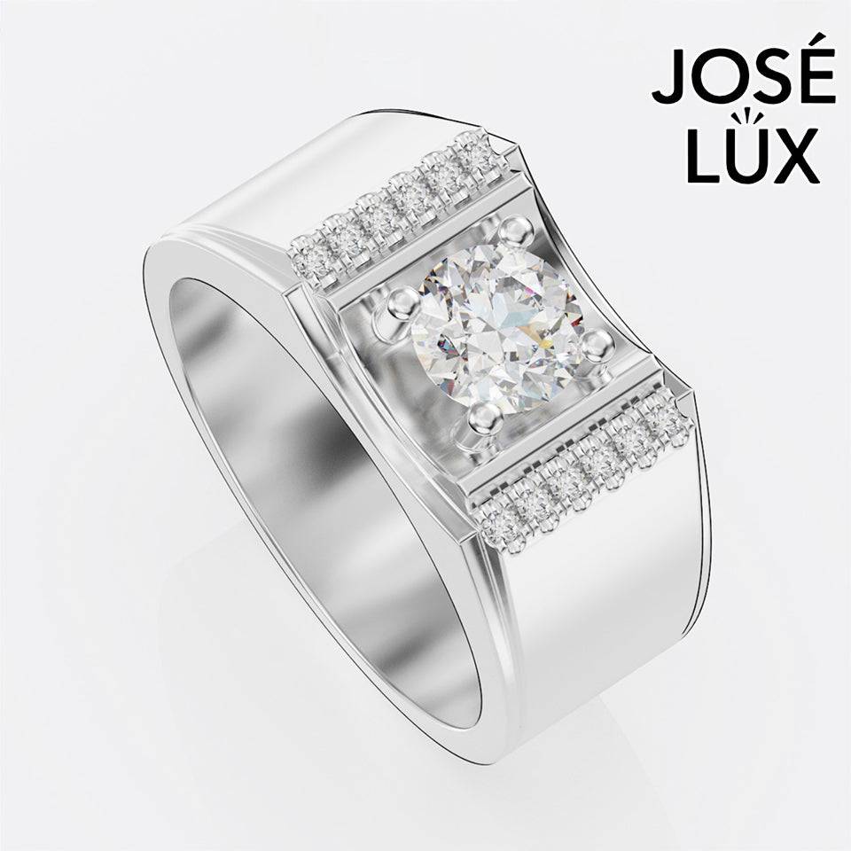 Handmade Moissanite Side Stone Ring — 10K & 14K Gold, GRA Certified Moissanite