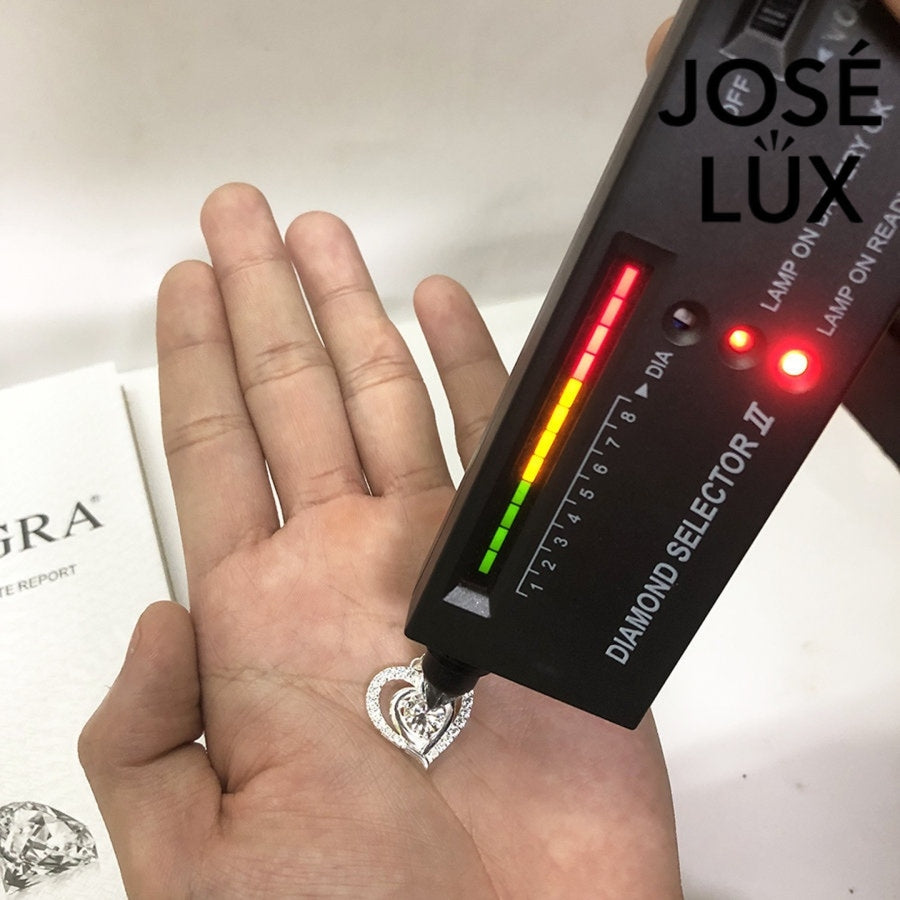 Romantic 1.2ct round moissanite heart halo pendant showcases brilliant center stone within pavé-set heart frame, lovingly handcrafted in gleaming sterling sil