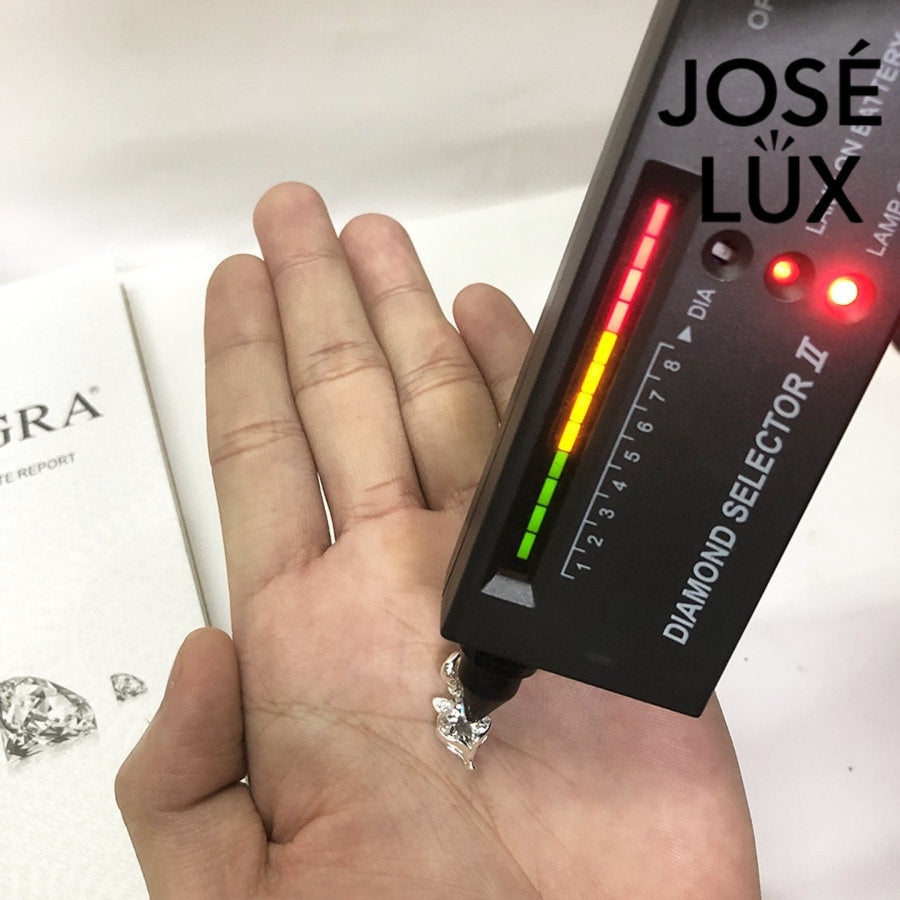 2ct Moissanite Fox Pendant Necklace in Sterling Silver