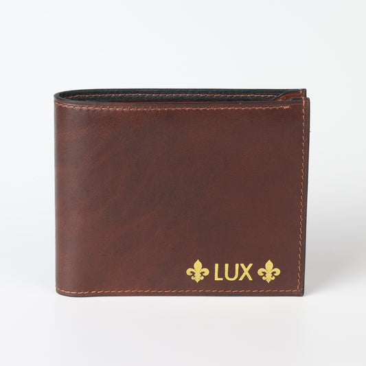 Italian Veg-Tan Bi-Fold Wallet - Dark Brown