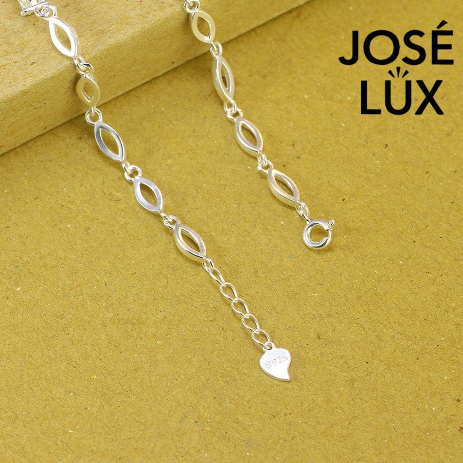 Heart Motif Moissanite Tennis Bracelet in Sterling Silver (2.02 ct. t.w.)