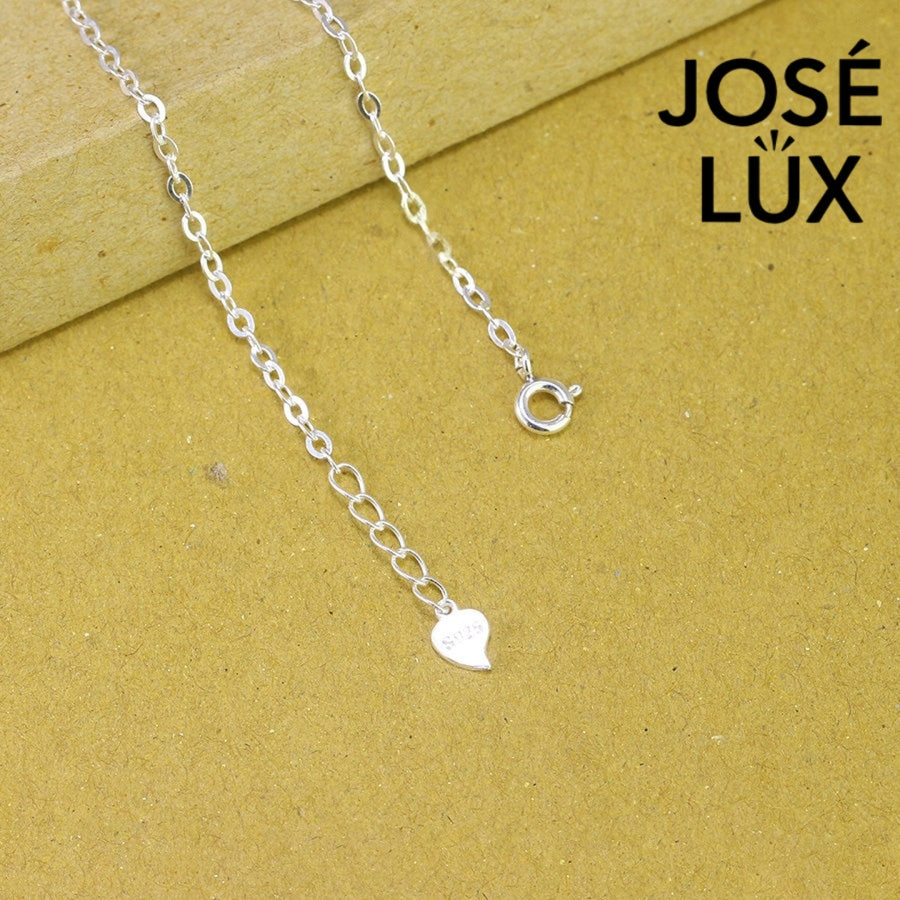 Love Script Heart Station Moissanite Bracelet in Sterling Silver (1.02 ct. t.w.)