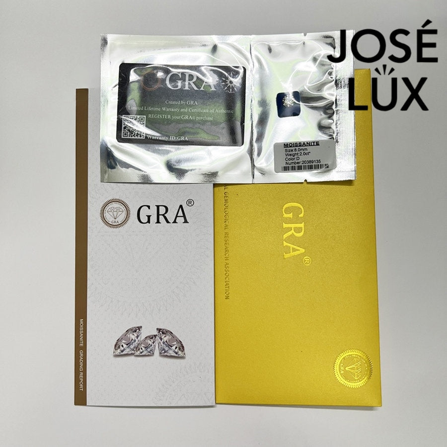 Round Moissanite Halo Bunny Ear Pendant Necklace in Sterling Silver